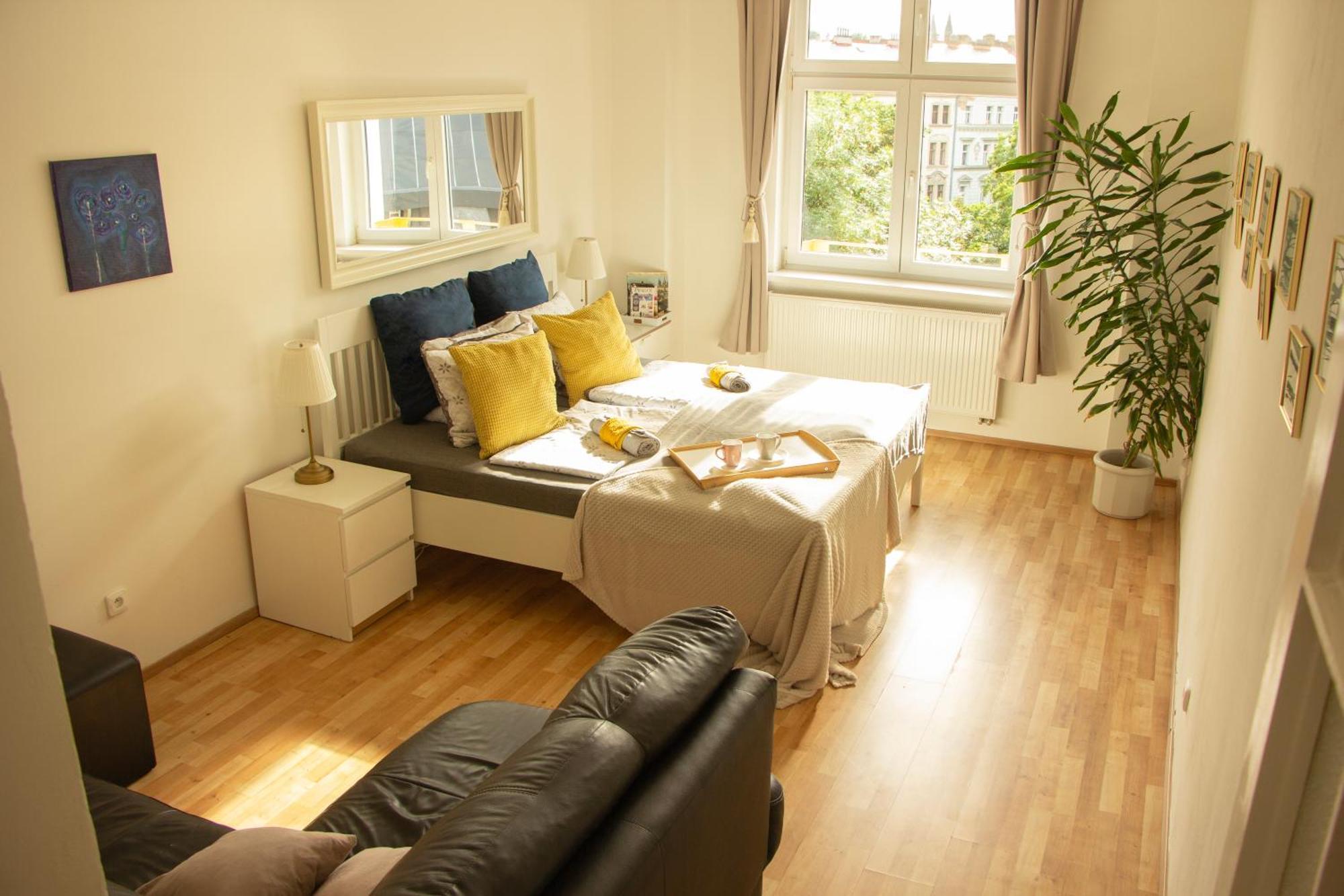 Double King Size Sunny In Castle Area Appartamento Praga